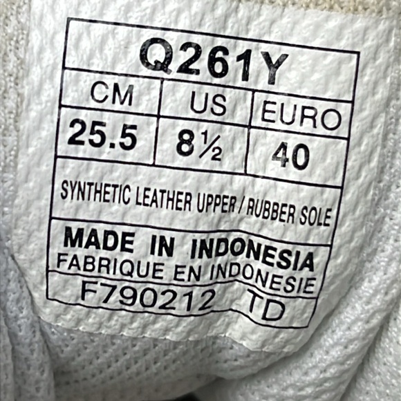 Women's Asics Cheer 6 Cheerleading Shoe Q261Y Size 8.5 White/Red/Silver - Picture 6 of 6